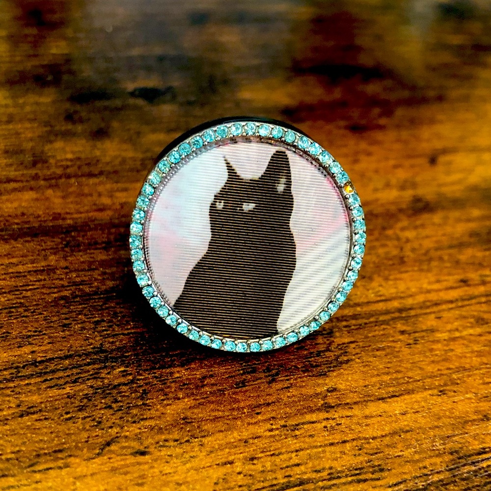 Marc by Marc Jacobs Lenticular Rue Cat Statement Ring